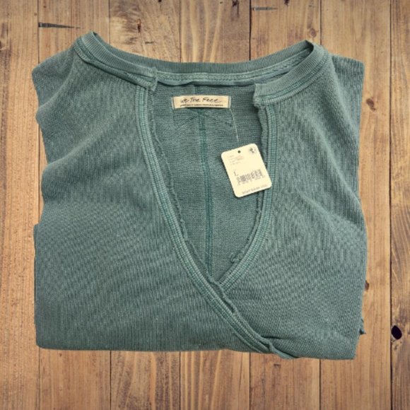 Nwt Free People Anyway Tee / Deep Teal - Picture 4 of 4